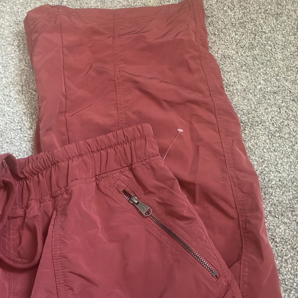 NWOT Free People Stadium Pants Wide Leg Athletic in Henna - Picture 12 of 12